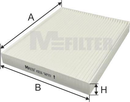 Mfilter K 9216 - Фильтр воздуха в салоне autospares.lv