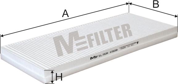Mfilter K 928 - Фильтр воздуха в салоне autospares.lv
