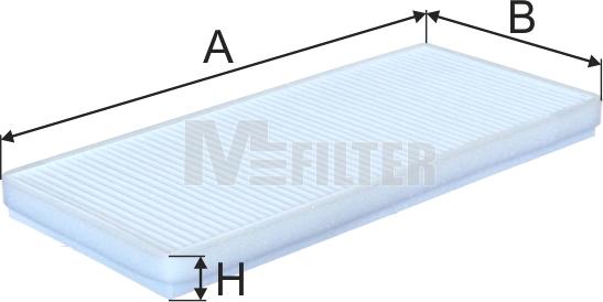 Mfilter K 922 - Фильтр воздуха в салоне autospares.lv