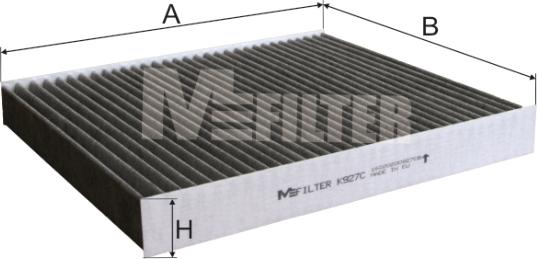 Mfilter K 927C - Фильтр воздуха в салоне autospares.lv