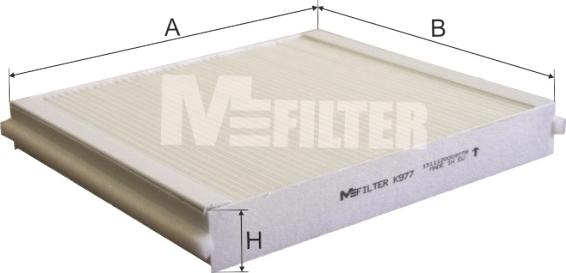 Mfilter K 977 - Фильтр воздуха в салоне autospares.lv