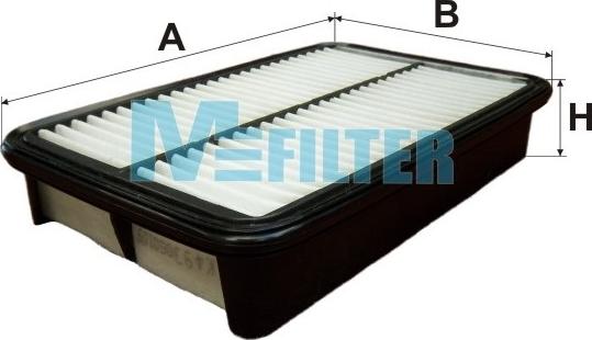 Mfilter K 493 - Воздушный фильтр, двигатель autospares.lv