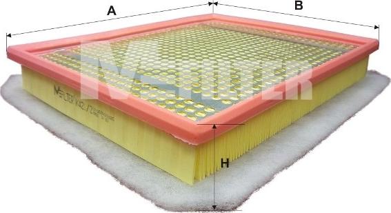 Mfilter K 421/2 - Воздушный фильтр, двигатель autospares.lv