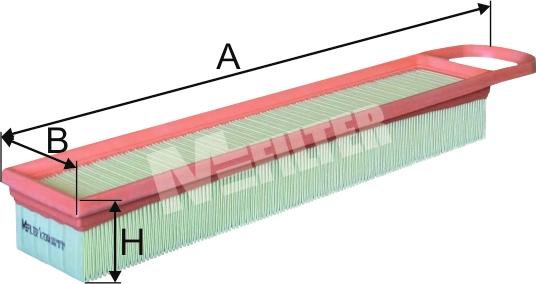 Mfilter K 7004 - Воздушный фильтр, двигатель autospares.lv