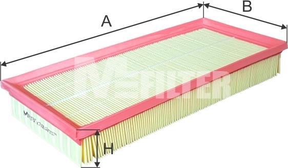 Mfilter K 7100 - Воздушный фильтр, двигатель autospares.lv