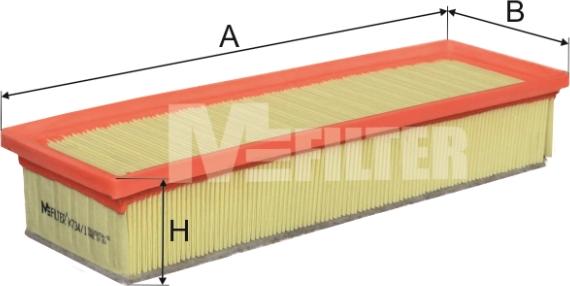 Mfilter K 734/1 - Воздушный фильтр, двигатель autospares.lv