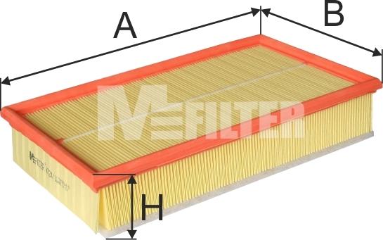 Mfilter K 724/1 - Воздушный фильтр, двигатель autospares.lv