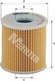 Mfilter TE 639 - Масляный фильтр autospares.lv