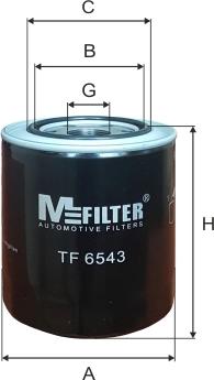 Mfilter TF 6543 - Масляный фильтр autospares.lv