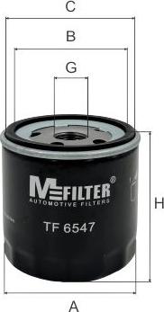 Mfilter TF 6547 - Масляный фильтр autospares.lv