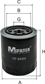 Mfilter TF 6554 - Масляный фильтр autospares.lv