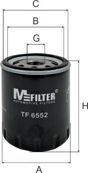 Mfilter TF 6552 - Масляный фильтр autospares.lv