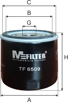 Mfilter TF 6509 - Масляный фильтр autospares.lv