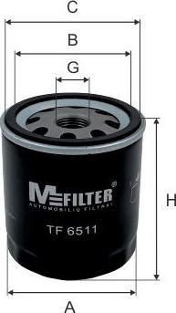 Mfilter TF 6511 - Масляный фильтр autospares.lv