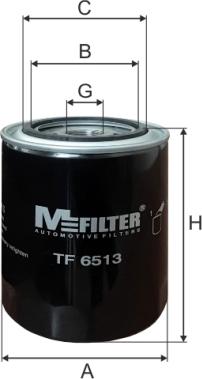 Mfilter TF 6513 - Масляный фильтр autospares.lv