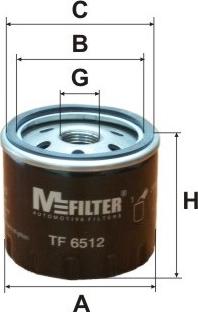 Mfilter TF 6512 - Масляный фильтр autospares.lv