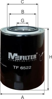Mfilter TF 6522 - Масляный фильтр autospares.lv