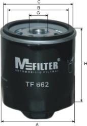 Mfilter TF 662 - Масляный фильтр autospares.lv