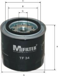 Mfilter TF 34 - Масляный фильтр autospares.lv