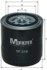 Mfilter TF 316 - Масляный фильтр autospares.lv