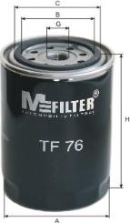 Mfilter TF 76 - Масляный фильтр autospares.lv