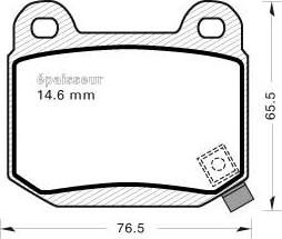 MGA 945 - Тормозные колодки, дисковые, комплект autospares.lv