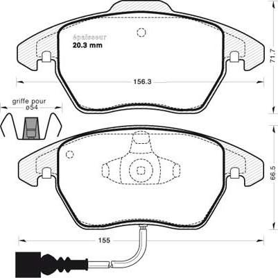 MGA 948 - Тормозные колодки, дисковые, комплект autospares.lv