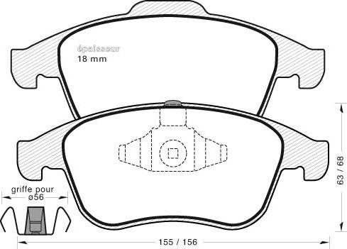 MGA 942 - Тормозные колодки, дисковые, комплект autospares.lv