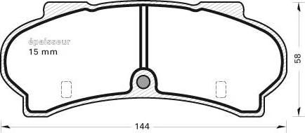 MGA 94 - Тормозные колодки, дисковые, комплект autospares.lv