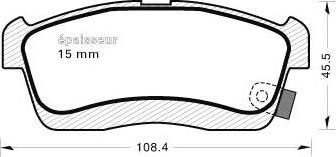 ACDelco AC0581632D - Тормозные колодки, дисковые, комплект autospares.lv