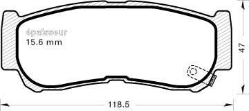 MGA 900 - Тормозные колодки, дисковые, комплект autospares.lv