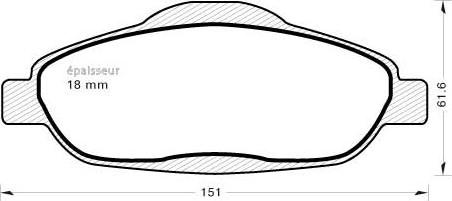 Textar 8922D1696 - Тормозные колодки, дисковые, комплект autospares.lv