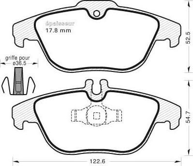 MGA 916 - Тормозные колодки, дисковые, комплект autospares.lv