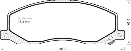 MGA 987 - Тормозные колодки, дисковые, комплект autospares.lv