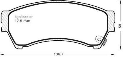 MGA 935 - Тормозные колодки, дисковые, комплект autospares.lv