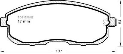 MGA 923 - Тормозные колодки, дисковые, комплект autospares.lv