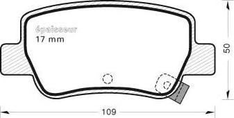 MGA 972 - Тормозные колодки, дисковые, комплект autospares.lv