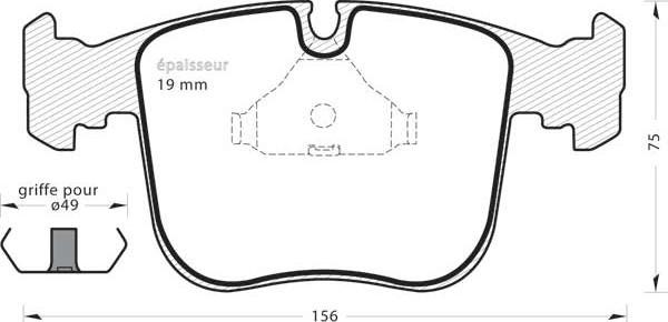 MGA 494 - Тормозные колодки, дисковые, комплект autospares.lv