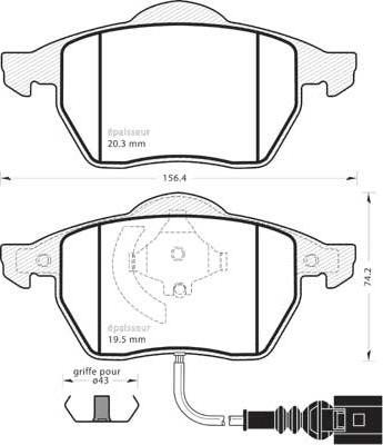 MGA 495 - Тормозные колодки, дисковые, комплект autospares.lv