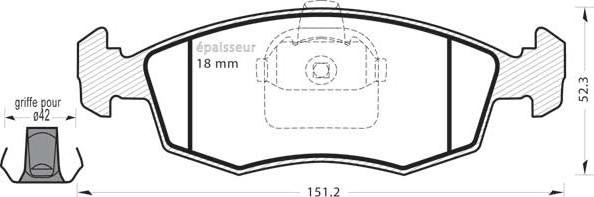 MGA 490 - Тормозные колодки, дисковые, комплект autospares.lv