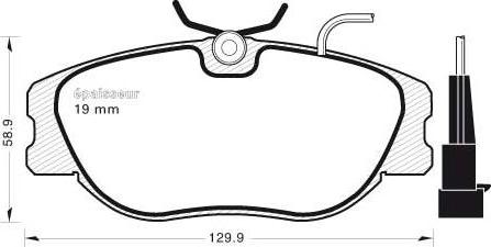 MGA 455 - Тормозные колодки, дисковые, комплект autospares.lv