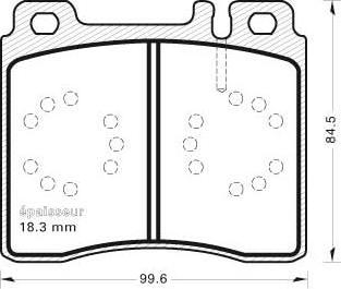 MGA 450 - Тормозные колодки, дисковые, комплект autospares.lv