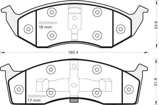 KRAFT AUTOMOTIVE 6002425 - Тормозные колодки, дисковые, комплект autospares.lv