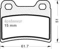 MGA 401 - Тормозные колодки, дисковые, комплект autospares.lv