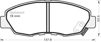 MGA 414 - Тормозные колодки, дисковые, комплект autospares.lv