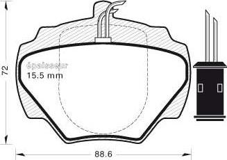 MGA 439 - Тормозные колодки, дисковые, комплект autospares.lv