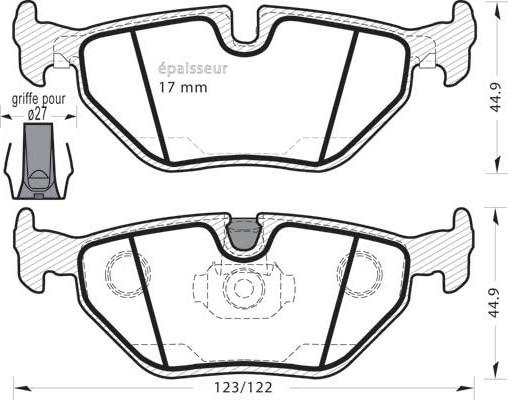 MGA 431 - Тормозные колодки, дисковые, комплект autospares.lv