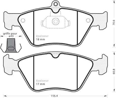 Magneti Marelli 363700201079 - Тормозные колодки, дисковые, комплект autospares.lv