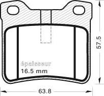 MGA 428 - Тормозные колодки, дисковые, комплект autospares.lv