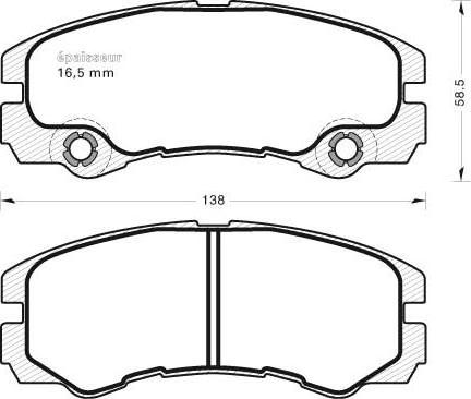 Raicam 602.0 - Тормозные колодки, дисковые, комплект autospares.lv